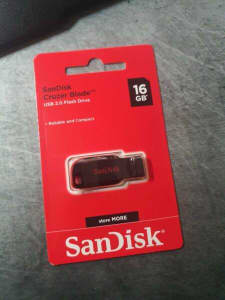 (NEW) SanDisk Cruzer Blade 16GB USB Flash Drive
