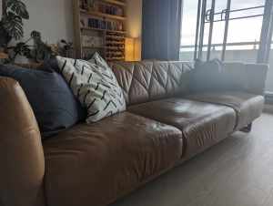 Original Leather lounge from Domayne, pick up from Parramatta