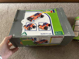 ELC Brand. Build It cars. Build & Play car toy. Read notes.