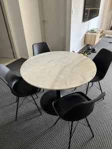 Marble Table & Chairs