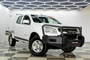 2016 Holden Colorado RG MY17 LS (4x4) White 6 Speed Automatic Crew Cab Chassis