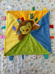 Taggies monkey baby comforter security blanket.