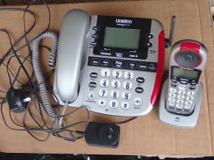 FREE: UNIDEN TELEPHONE & PORTABLE HAND SET-BASE COMBINATION FREE