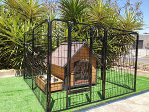 Heavyduty Dog PlayPen Pet Puppy Fencing Garage Home Enclosure Kennel