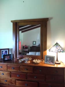 Large Magnificent Wooden Mirror