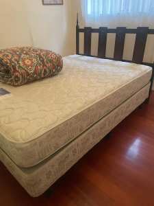 Timber Queen Bed with Mattress
