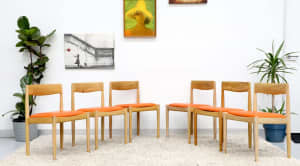 FREE DELIVERY-DANISH REPLICA DINING CHAIRS X6