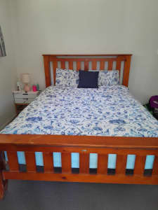 Solid wood QUEEN size bed frame