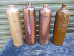 PRICE FOR LOT! Vintage/antique stoneware bottles inc Seppelts