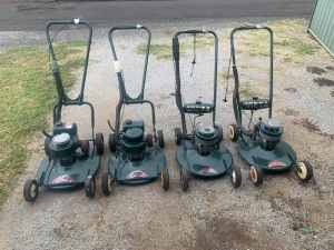 4 Victor lawn mowers