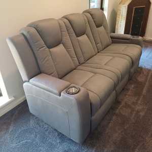 3 seater theatre recliner as new condition save $1200