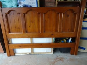 Solid wood bedhead queen size