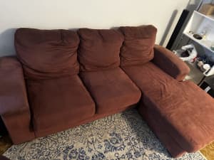 3 seater sofas with movable chaise and free 2 seater