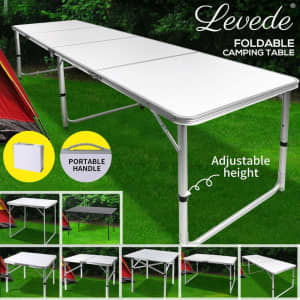 Folding Camping Table Aluminium Portable Picnic Outdoor Foldable