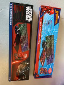 Brand new 3 in 1 gaming combo, Spider-Man/star war, $25 each