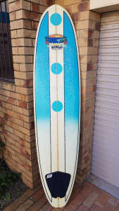 7'2 Mini Mal Surfboard - ideal beginner board.