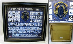 1924 - 2015 CHAS BROWNLOW MEDALLIST Framed AFL Official Limited Ed