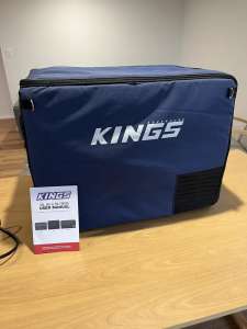 Kings 65L camping fridge/freezer with cover and ties
