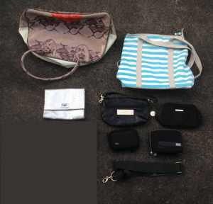 Hand bags, purse, laptop tablet or camera bags. Giorgio Armani, Oroton