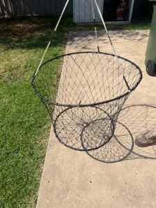 Home made double ring hoop nets (Murray Cray nets) $60ea
