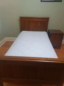 Solid timber bedroom suite for sale