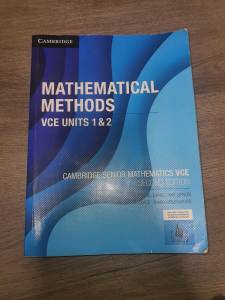 Mathematical Methods VCE UNITS 1&2 Cambridge Textbook