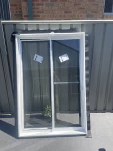 White aluminium sliding window