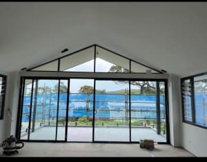 Aluminium windows and Doors commercial frame section.