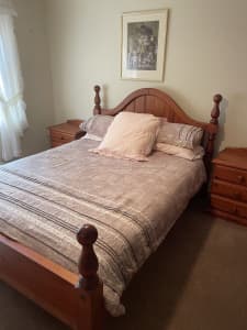 Queen bedroom suite - billy tea range - Baltic timber