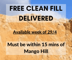 Mango Hill - Free clean fill delivered