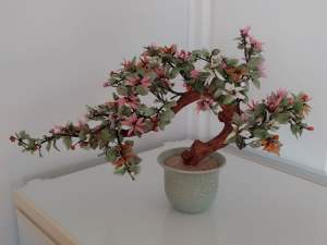 Large glass cherry blossom bonsai ornamental 