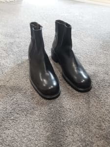 BRAND NEW LEATHER ITALIAN BOOTS SACOPELLE $90 SIZE 38.5 MORE LIKE 7.5