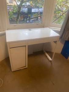 Next to NEW - MICKE Desk, white, 105x50 cm - $80