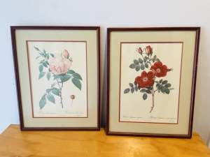 Retro roses prints. 47*37cm each, $25 for the pair