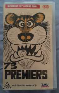 VHS tape Richmond 1973 VFL Premiers (AFL football)