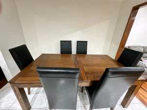 Quality build Dining Kitchen Table with 6 Chairs