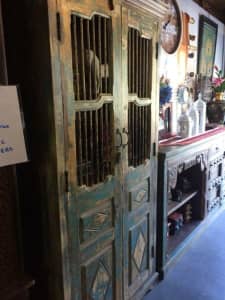 Old Indian Door Cupboard Cabinet