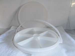 Vintage Tupperware Party Susan Divided Serving tray