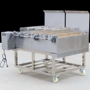 Commercial Stainless Steel Charcoal Chicken Rotisseries x 2 Units