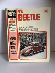 Vintage 1979 VW Beetle Car Hardcover Workshop Manual