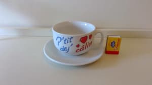 Very large 'breakfast' cup and saucer - NEW.