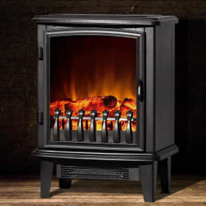 Electric Fireplace Wood Heater Portable Fire Log Flame