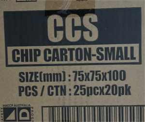 Small chip carton - 17packs
