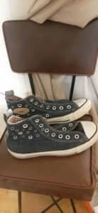 Converse All Star high top shoes Size US 7, UK 5, denim