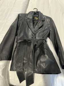 Leather womens jacket