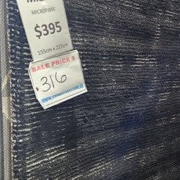 New 155x225 Black Industrial floor rug modern hand made cheap was $395
