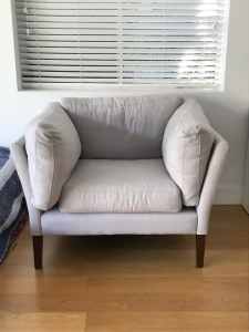 Fabric armchair and sofa