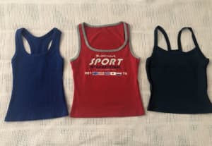 Ladies Size Small Blockout Singlet Tops