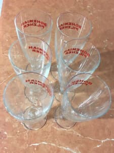 Bohemian Pilzner Wine Glasses Set of 6 Brand new 330 ml