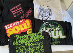 5x Concert Summer of Soul Mossvale Park T-shirts